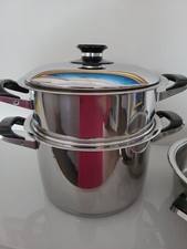 AMC PENTOLA ALTA SERIE 28  8LT+PENTOLA COTTURA VAPORE+1 COPERCHIO