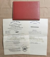 Franck Muller 8880 kit with leather wallet warranty paper and instruction good