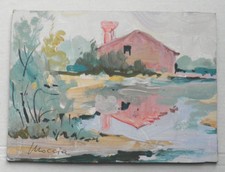 ANNA PALVARINI MOCCIA - Artista mantovana - Tempera - RACCOLTA DINO VILLANI