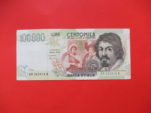 100000 lire caravaggio - lire,