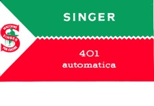 Manuale in ITALIANO SINGER 401 VERSIONE ORIGINALE