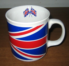 TAZZA con Bandiera inglese Union Jack ceramica Sampson made in UK - Vintage
