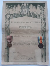 Diploma Medaglia Guerra