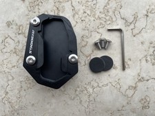 PIASTRA CAVALLETTO LATERALE BMW GS 1300, PIASTRA CON RIALZO NERO, stabilità