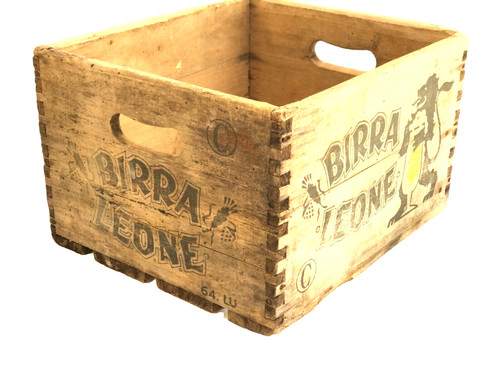 Cassa legno vintage birra - cassa,