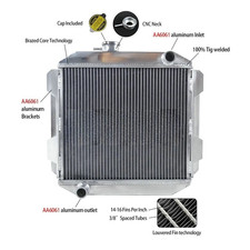 Fit 1974-1977 75 76 Ford Capri MKII 2600/2800 V6 MT Manual LHD Aluminum Radiator