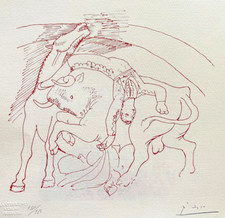 Pablo picasso litografia coa - picasso,