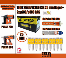 Kitpro Basso 2.7 Mm (1000 Pezzi) + 2 Pulsa 700 Gas – > per Spit Pulsa 700