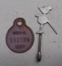 Bici americana anno 1987: bollo circolazione + mascotte portafortuna