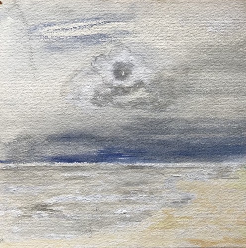 Acquerello sulla spiaggia - sulla, di