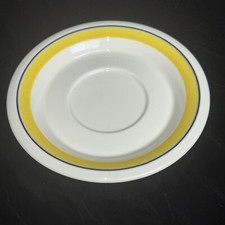 1 Piattino Demitasse Arabia di Finlandia FAENZA GIALLO 5"