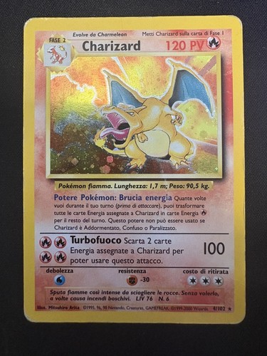 Carta pokémon charizard holo - pokémon,