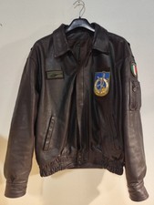 Giacca Pelle Pilota Marina