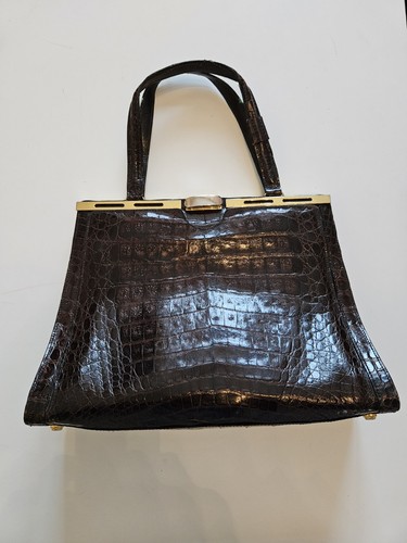 Borsa coccodrillo vintage - borsa,