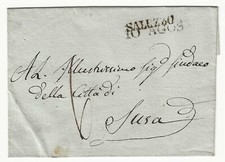 Sardegna - Prefilatelica piego