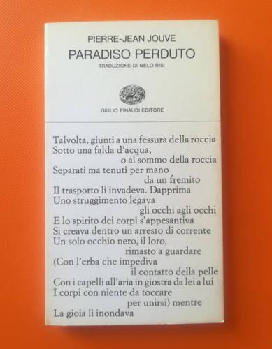 Jouve paradiso perduto - p.j.,