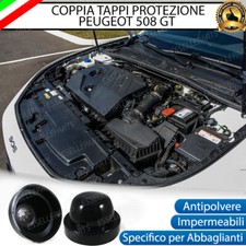 COPPIA TAPPO COPRIFARO CUFFIA IN GOMMA PEUGEOT 508 GT ABBAGLIANTI KIT LED XENO