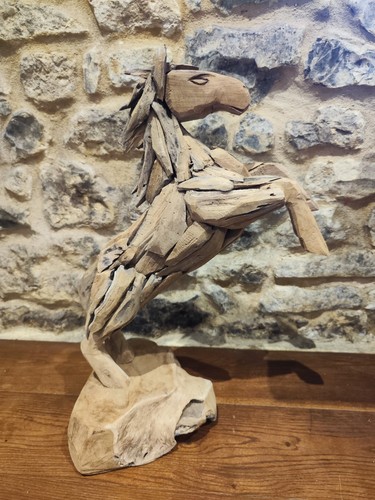 Scultura ornamento cavallo