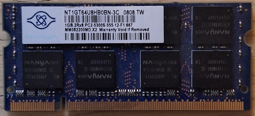 Memoria sodimm nanya ddr2 1gb - memoria,