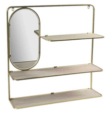 MENSOLA DA PARETE CON SPECCHIO