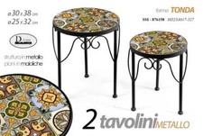 SET 2 TAVOLO TAVOLINO TOP