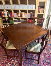 tavolo in stile, legno massello, allungabile (chiuso100x100 - Allungato 200x100)