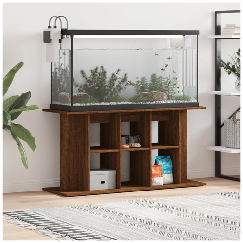 Supporto per acquario rovere