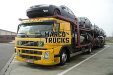Truck photo Volvo FM9 Car transporter Latvia yellow AUTO-MILE JANTS #b1qt