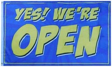 3x5 Sì! Bandiera We're Open