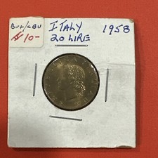 1958 Italy 20 Lire KM# 97.1 -