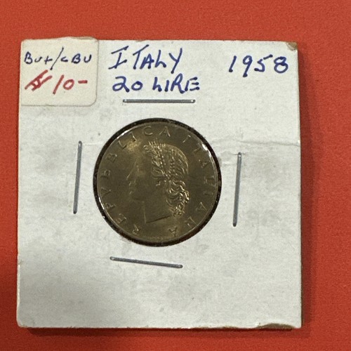 1958 italy lire 1 - 1958, 20