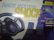 PlayStation Race Station Shock Sterzo Pedale Gioco Game Games Vintage In Box 