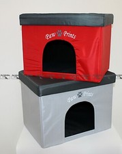 Cuccia Parallelepipedo Cubo Pouf Poggiapiedi Vari Colori Dimensioni 45 x 35 x 33