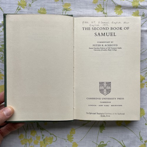 Cambridge bible commentary - cambridge,