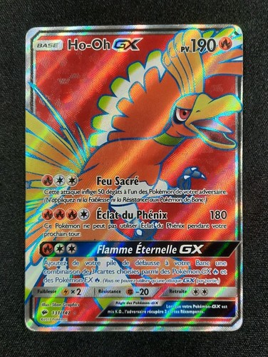 Carte pokémon oh - ho-oh, gx