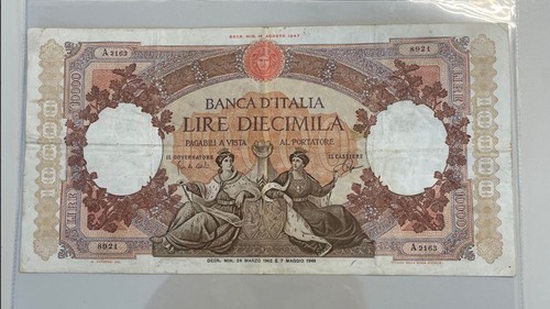 Banca italia banconota - italia,