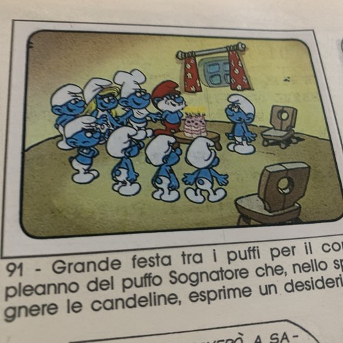 Figurina puffi album - figurina,