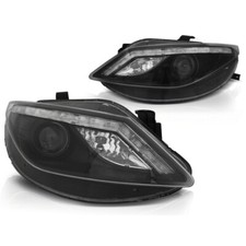 Fari LED luce diurna per Seat Ibiza 6J 2008-12 Nero