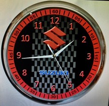 orologio da parete Suzuki moto officina garage biker ricambio