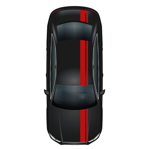 Set strisce corsa rosso - strisce,