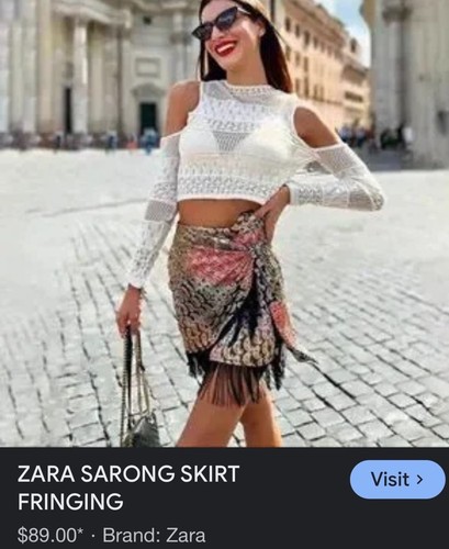 Gonna pareo stile - , zara