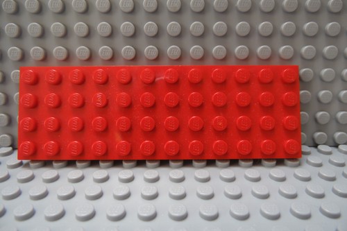Lego piatto rosso 4x12 6752 - piatto,
