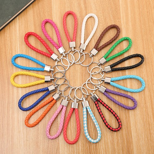 Braided faux leather strap - faux,