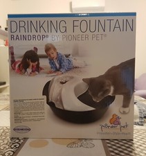 DRINKING FOUNTAIN RAINDROP CIOTOLA AUTOMATICA FONTANA ACQUA PER GATTI CON FILTRO