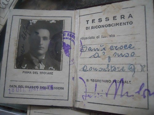 Pnf tessera dirigente - tessera, partito