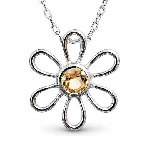 Collana con ciondolo fiore - , in