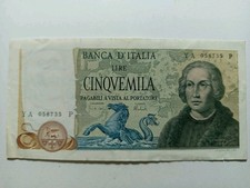 5000 LIRE COLOMBO 2° TIPO
