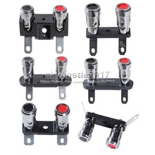 2pcs Corno Collegamento Post Tipo Pressa Altoparlante Morsettiera Woofer Cavo Guida