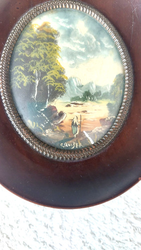 Quadretto vintage ovale - quadretto,