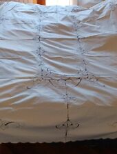 BURANO tovaglia Cotone anni 30  Telaio E Ricamo A Mano 12 Posti Tovaglioli